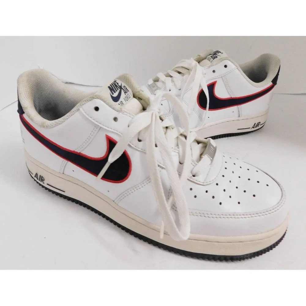 Nike Shoes Air Force 1 Athletic Sneaker White Leather FJ0710-100 Womens Size 9.5